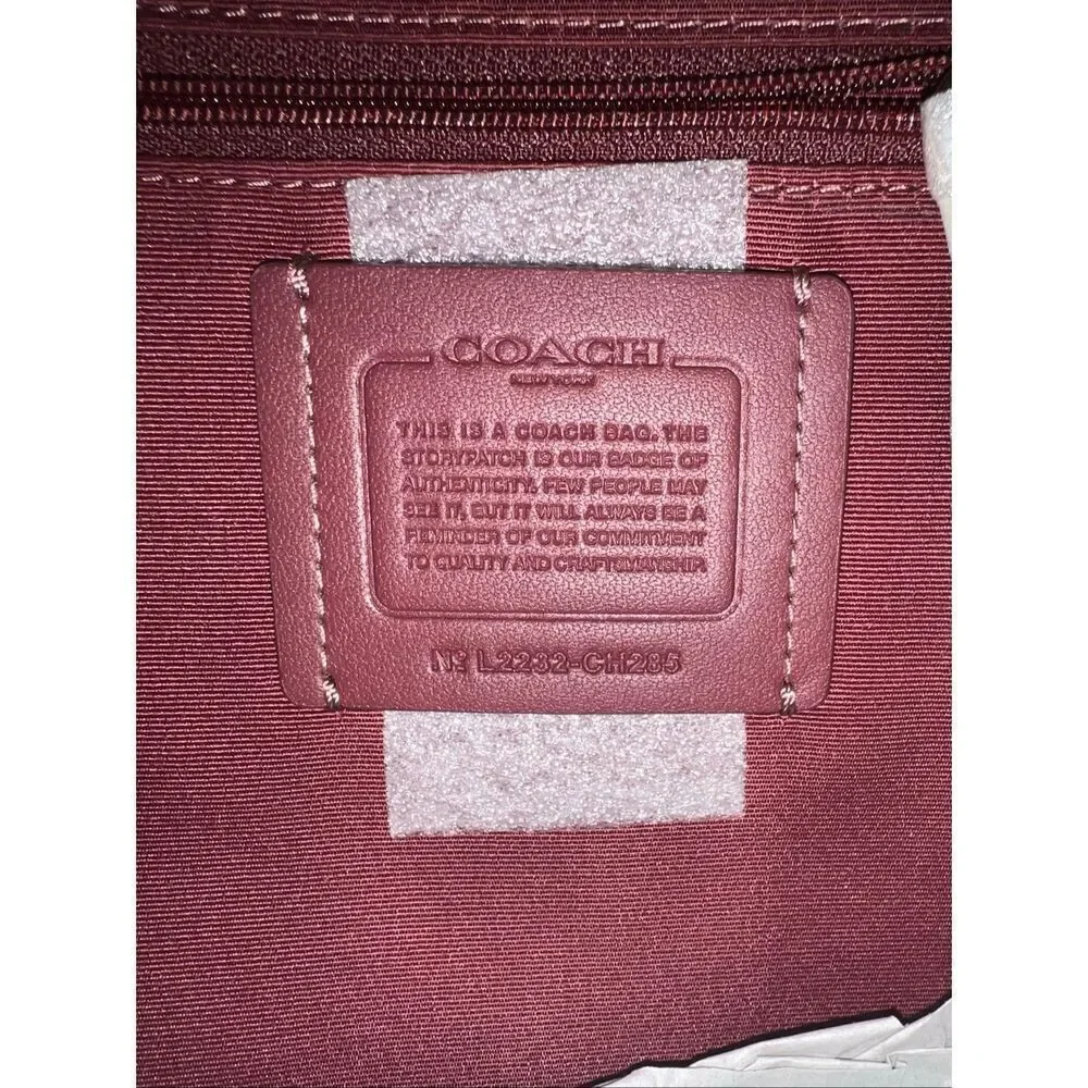 🔥🎁NWT! Coach Gallery Tote Handbag Light/Coral CH285 Msrp:$378.00